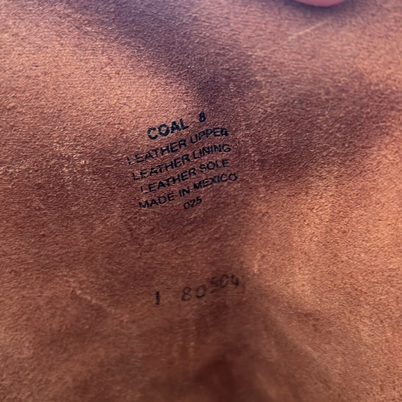 Freebird “coal” tall all leather lace up boots, cognac color - Picture 6 of 7